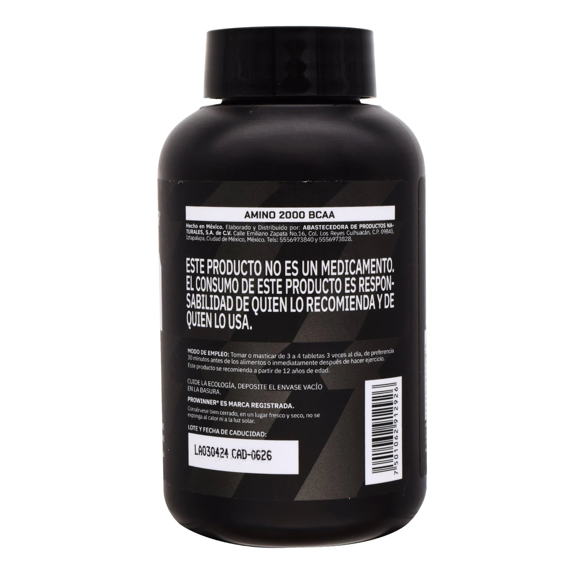 Amino Bcaa 2000 120 Capletas De 1350 Mg - Imagen 3