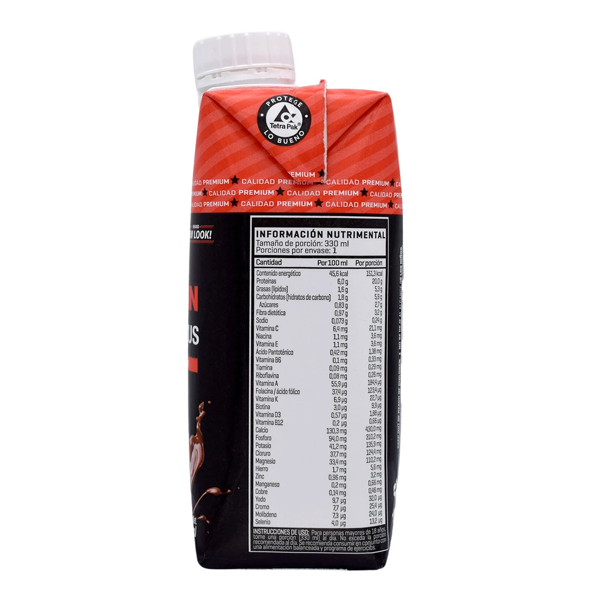 Bebida Proteina 20 G Chocolate 330 Ml - Imagen 3