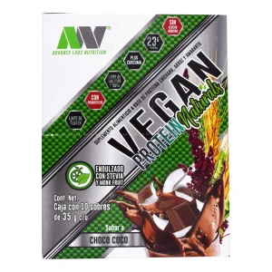 Vegan Protein Naturals Choco Coco 35 G (PAQUETE 10)