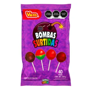 Paleta Vero Bombas Surtido 40 PZS