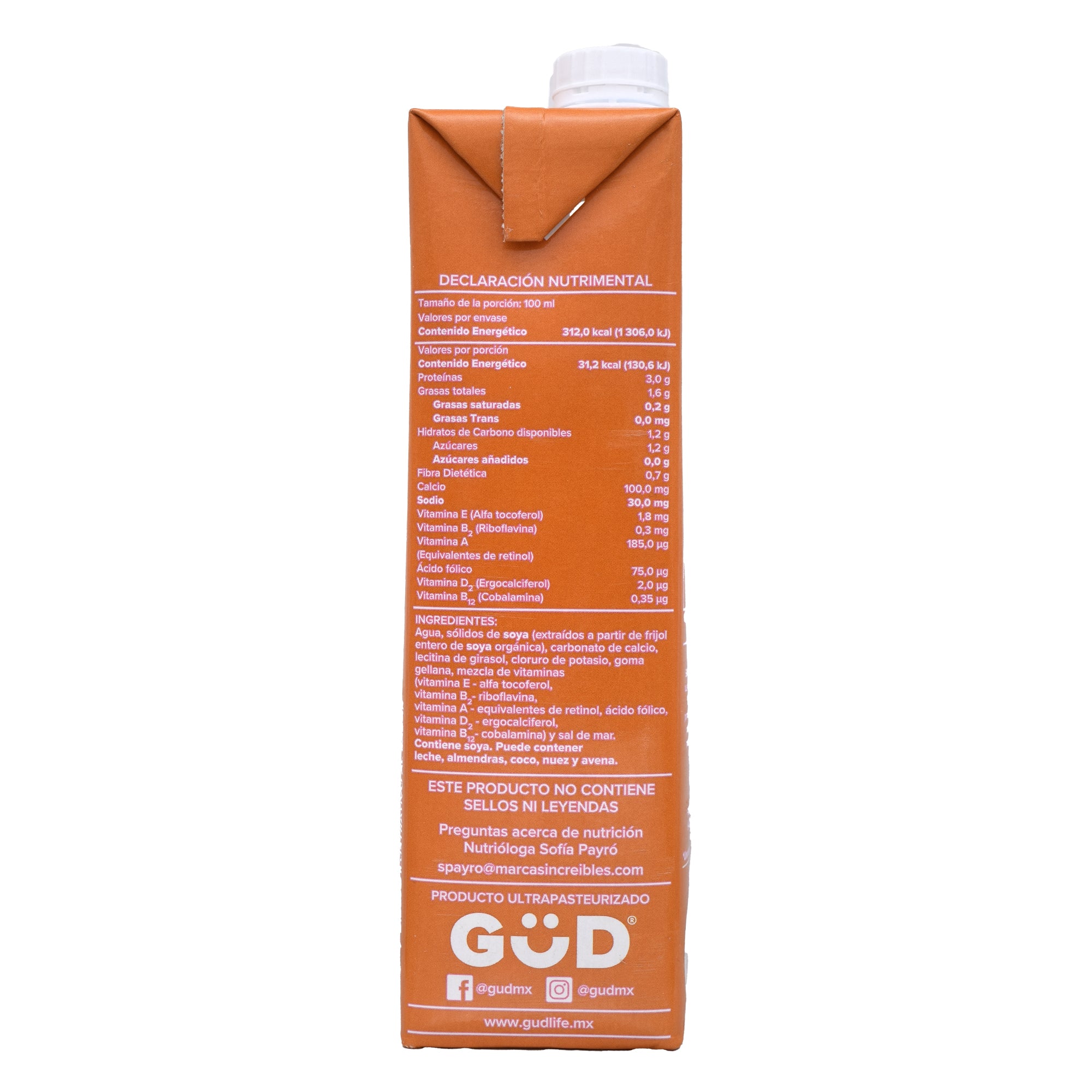 Bebida De Soya Sin Azucar 1 L - Imagen 2