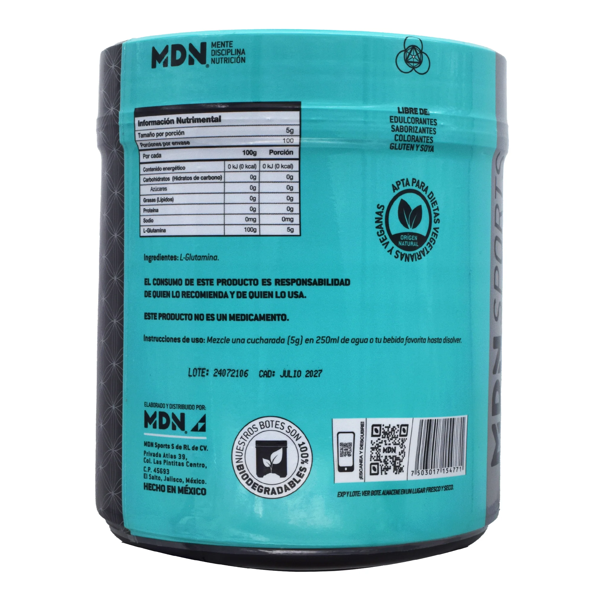 Glutamina 500 G - Imagen 2