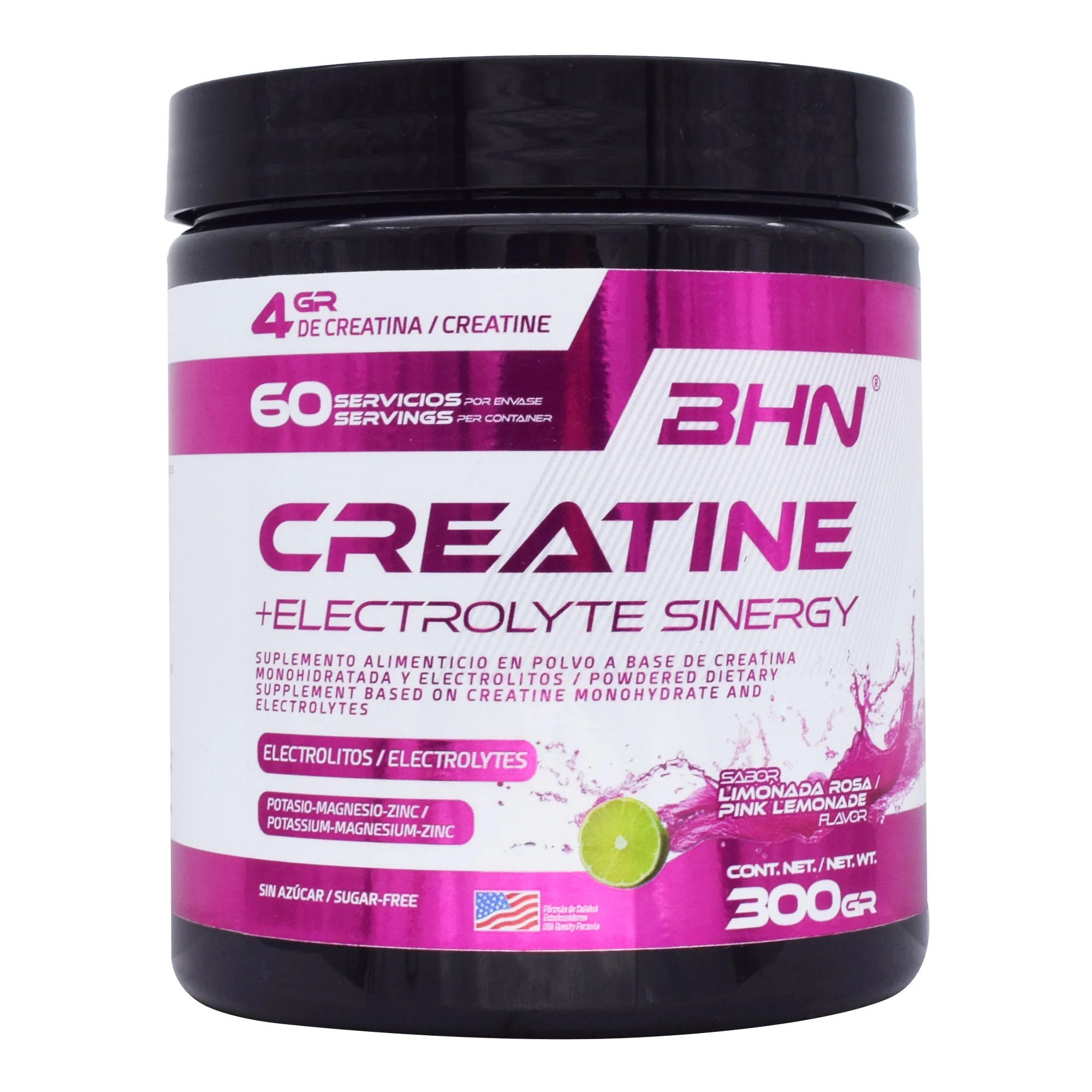 Creatine Electrolyte Sinergy Limonada Rosa 300 G