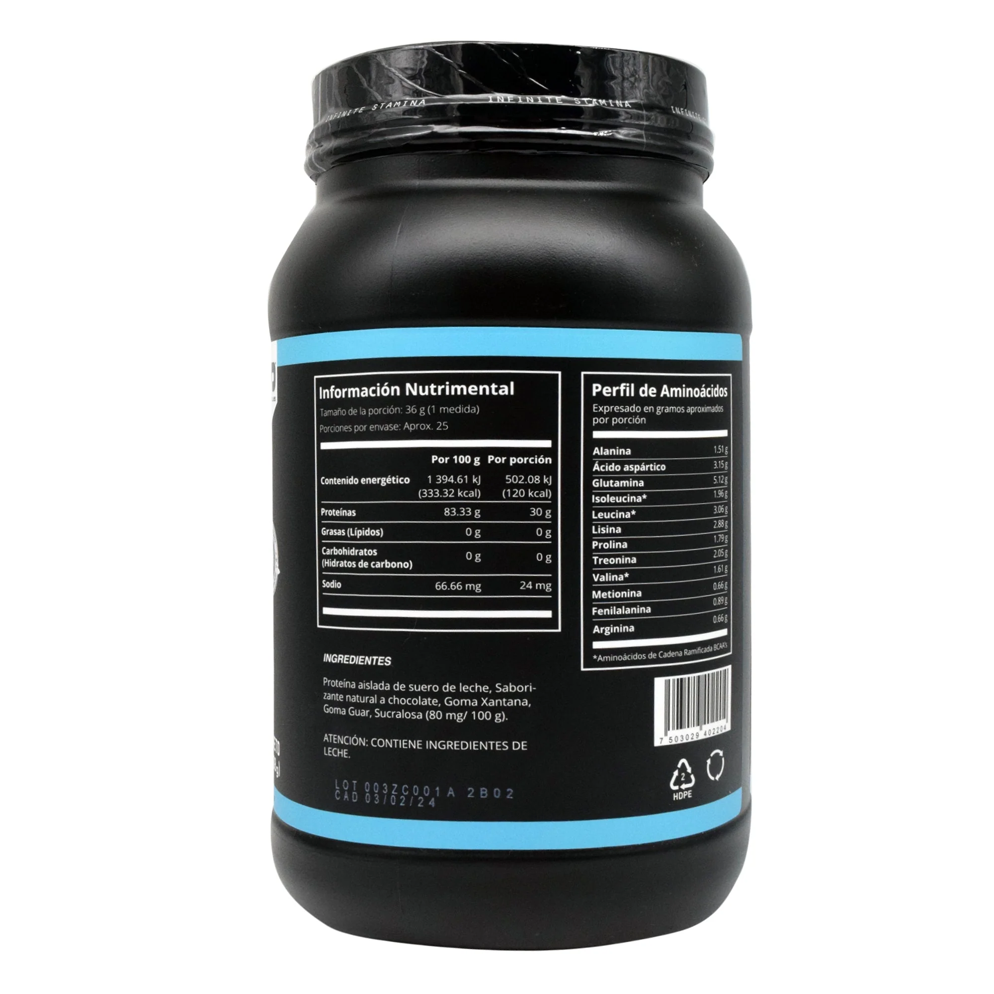 Proteina Zero Carbs Sabor Chocolate 2Lb - Imagen 2