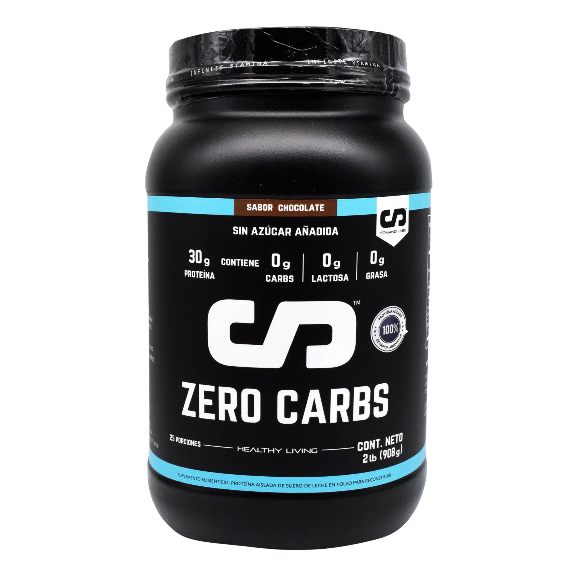 Proteina Zero Carbs Sabor Chocolate 2Lb