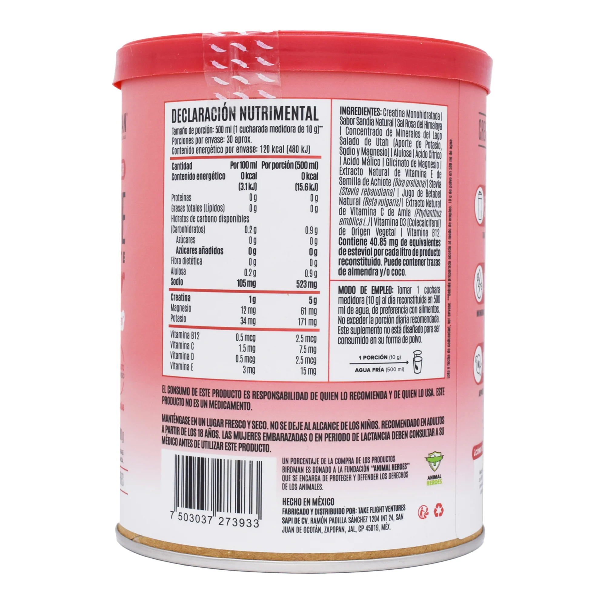 Creatine Electrolyte Refresher Watermelon Splash 300 G - Imagen 2