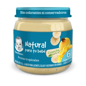 Papilla Gerber Cosecha Natural Etapa 2 Frutas Tropicales 113g