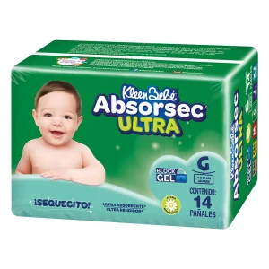 Pañal Kleen Bebe Absorsec Ultra Grande 14 PZS