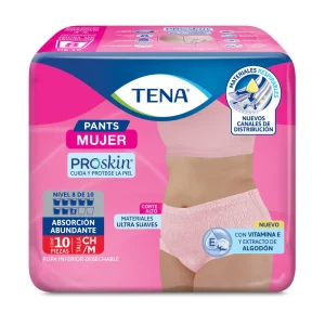Ropa interior desechable TENA Pants Mujer Talla:M 10 piezas