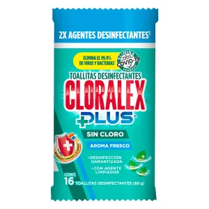 Toallas Humedas Desinfectantes Cloralex 16 PZS