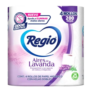 Regio Papel Higiénico Aires de Lavanda 4 rollos