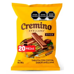 Chocolates Cremino Avellana Stick 20 PZS