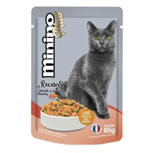 Sobres Minino Plus Salmón A La Plancha 85 GRS