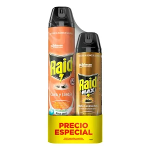 Insecticida Raid Casa Y Jardín En Aerosol 400 MLL
