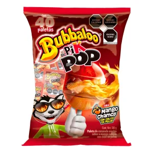 Paleta Bubbaloo Pin Pop 40 PZS