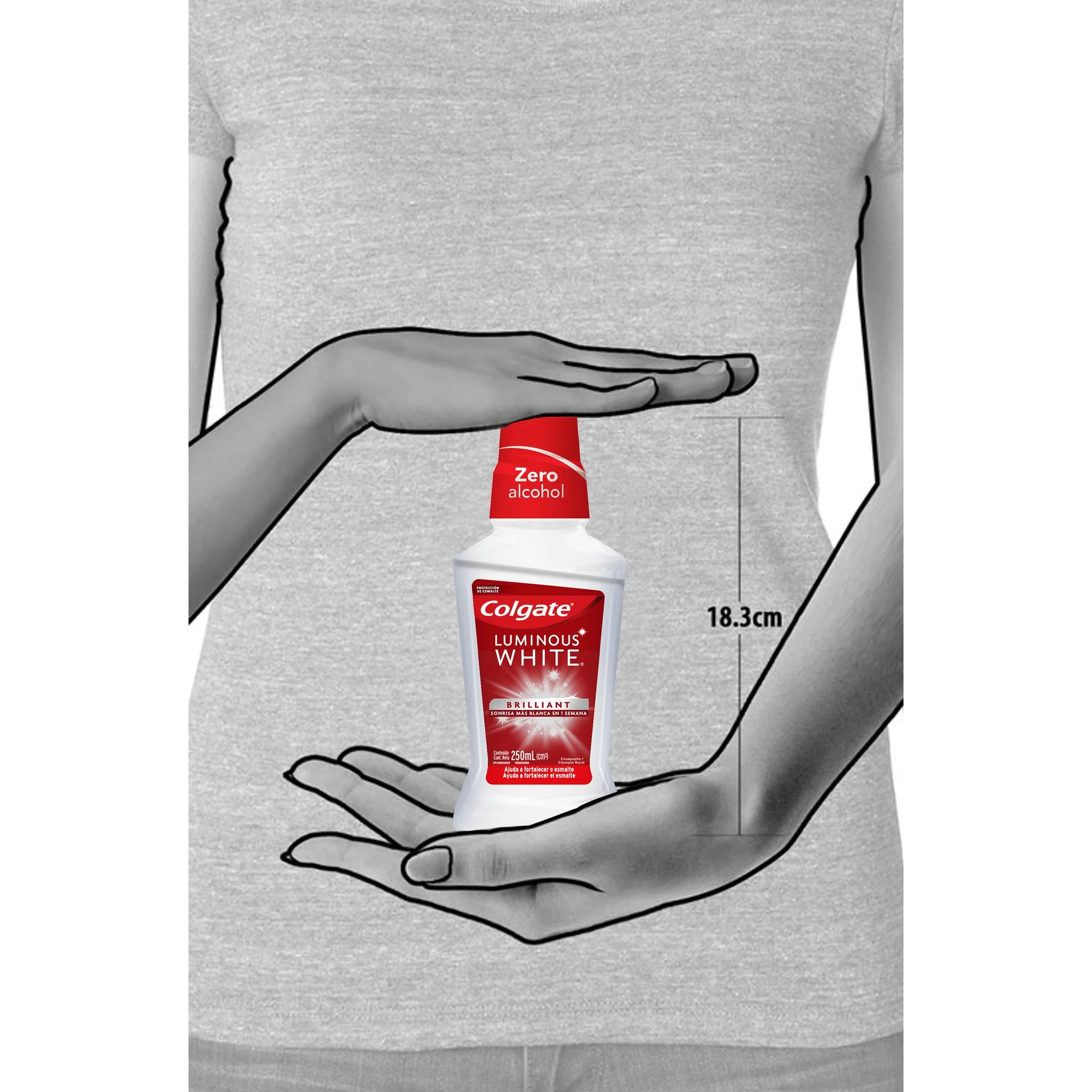 Enjuague Bucal Colgate Luminous White Brilliant 250 ml - Imagen 4