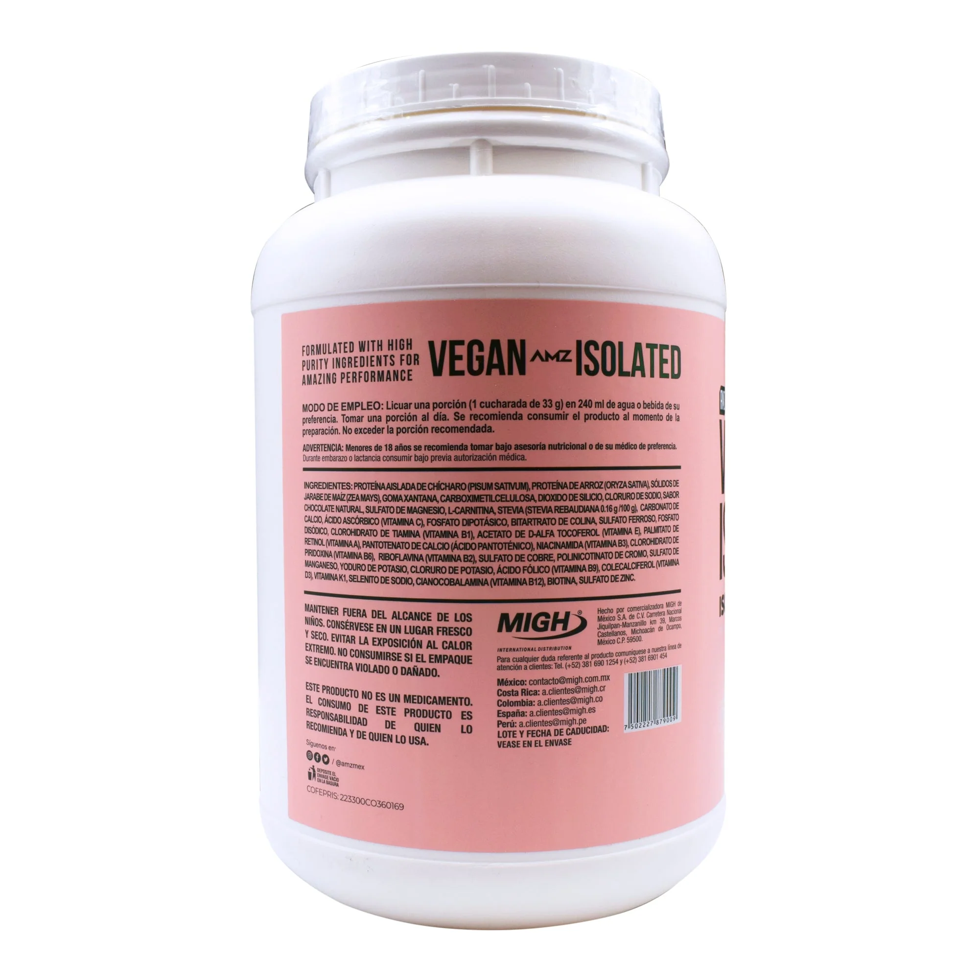 Proteina Vegana Chocolate 925 G - Imagen 3