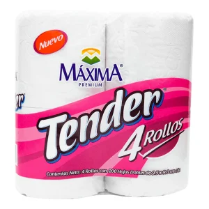 Papel Higiénico Tender 200 Hojas 4 PZS