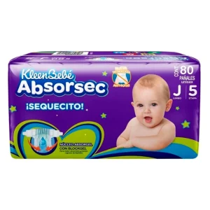 Pañal Kleen Bebe Absorsec Ultra Jumbo 80 PZS